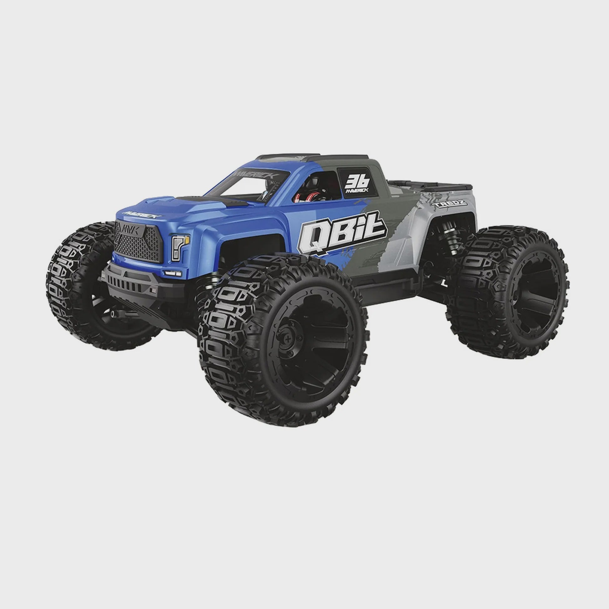Maverick Remote Control QBIT 1:16 Monster Truck - Blue