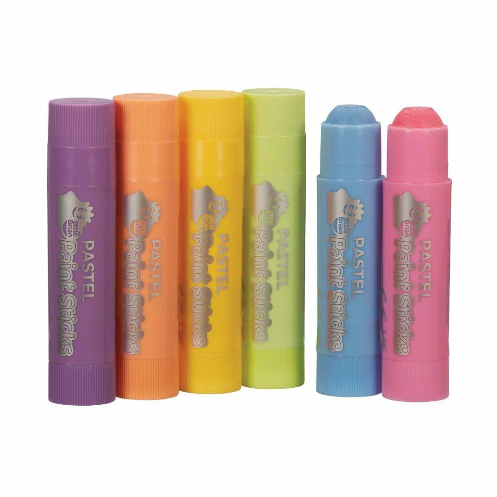 Little Brian Pastel Paint Sticks 6pk - The Toy Station