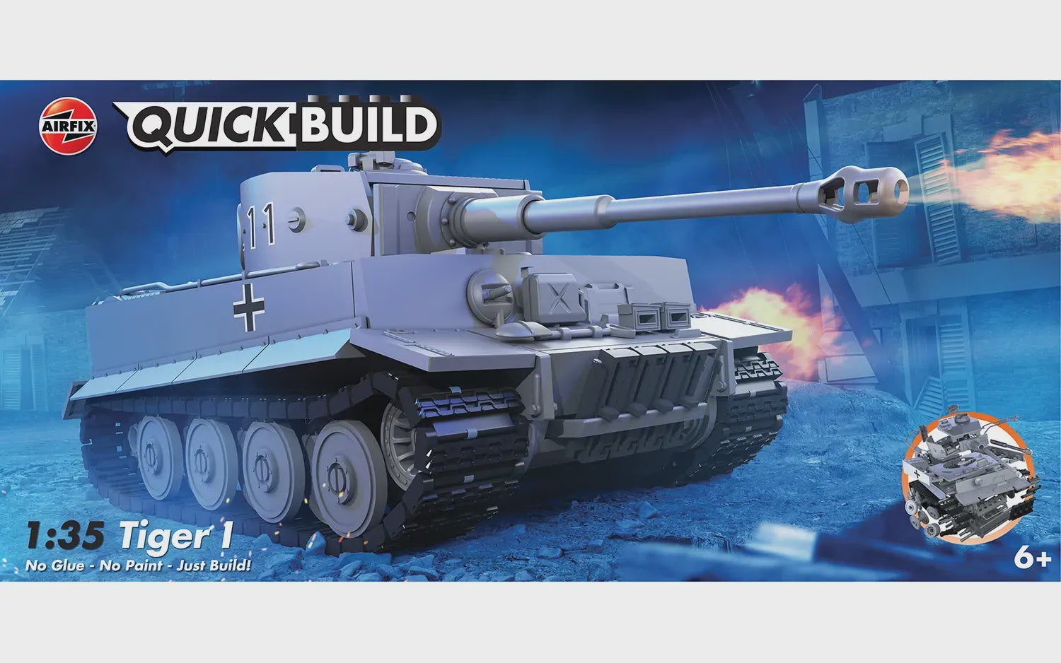 Airfix Quickbuild Tiger 1 1:35 Scale Model Kit