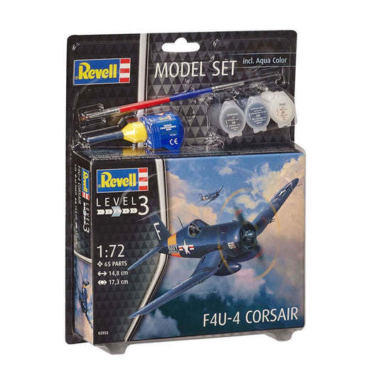 Large View Revell F4U-4 Corsair 1:72 Scale Model Kit Set