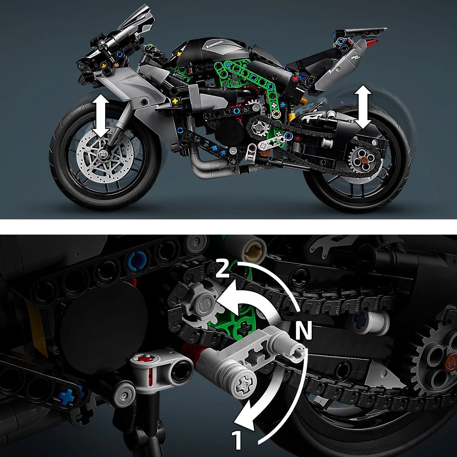 Kawasaki Ninja H2R Motorcycle - The Toy Station