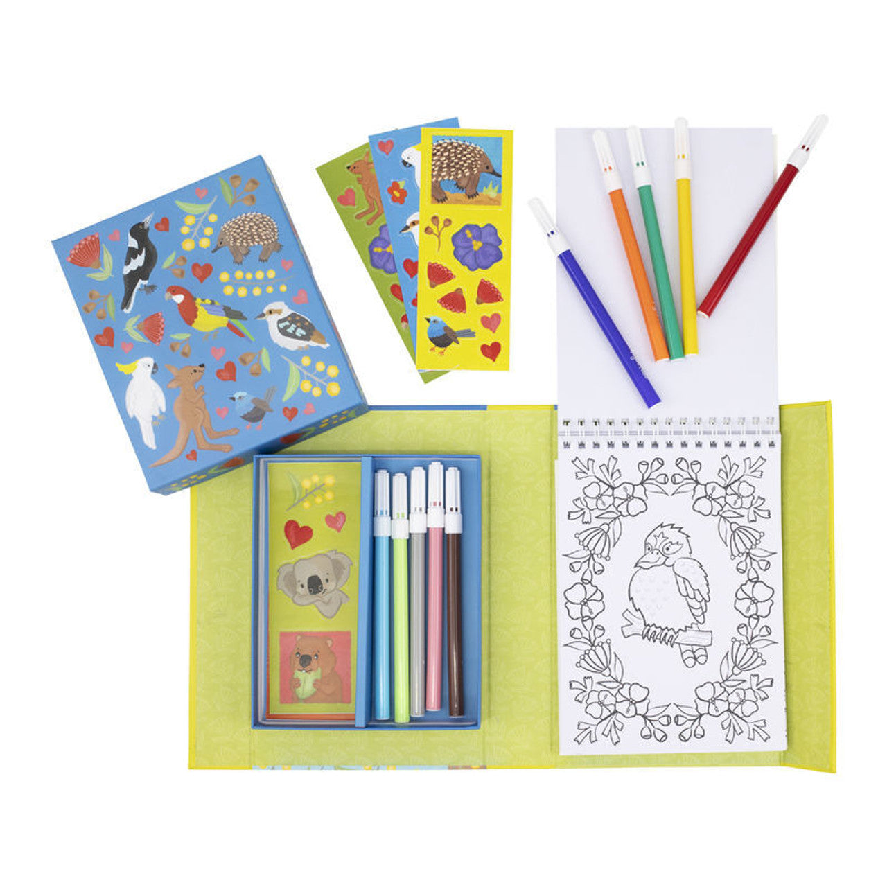 Colouring Set Aussie Animals - The Toy Station