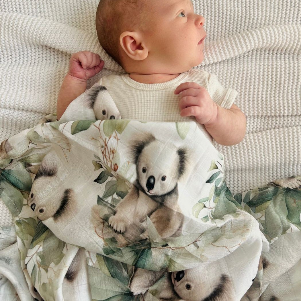 Mini & Me Bamboo Muslin Wrap - The Toy Station