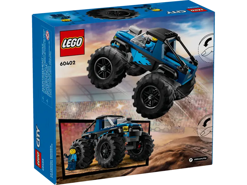 Lego 60402 Blue Monster Truck - The Toy Station