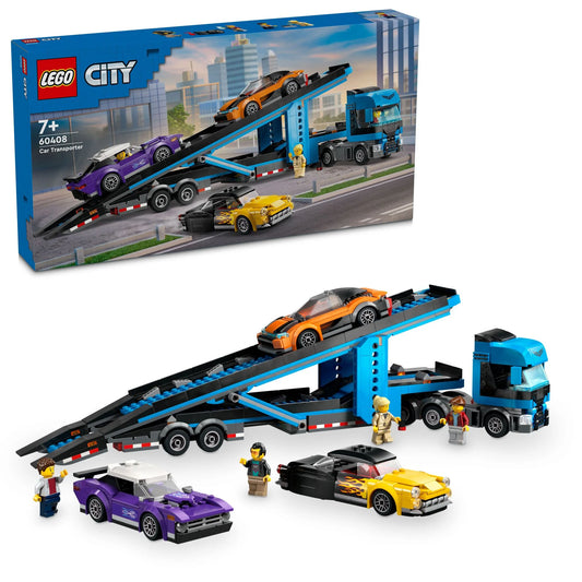 Lego 60408 Car Transporter Truck with Sports Car