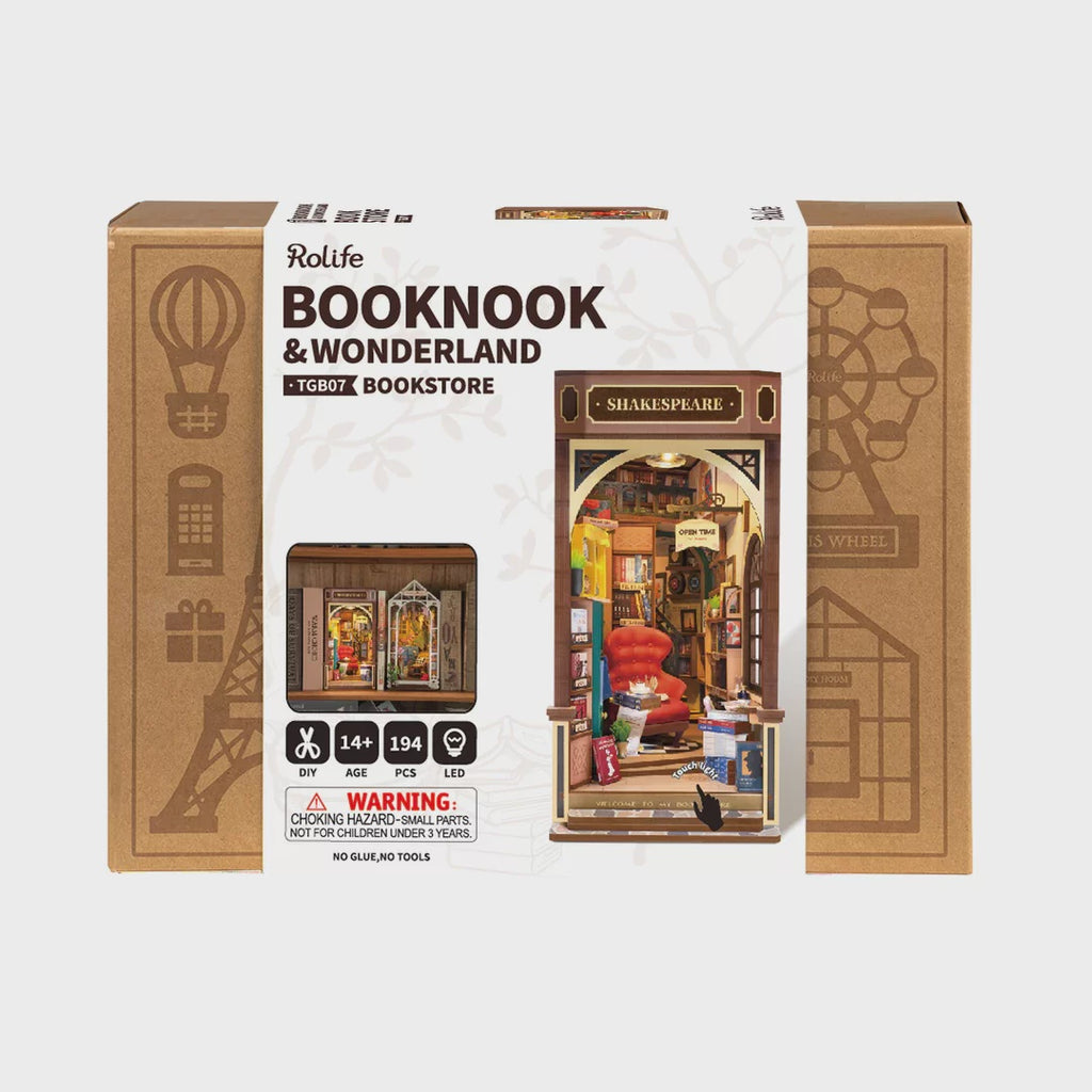 Rolife DIY Bookends Kit Bookstore - The Toy Station