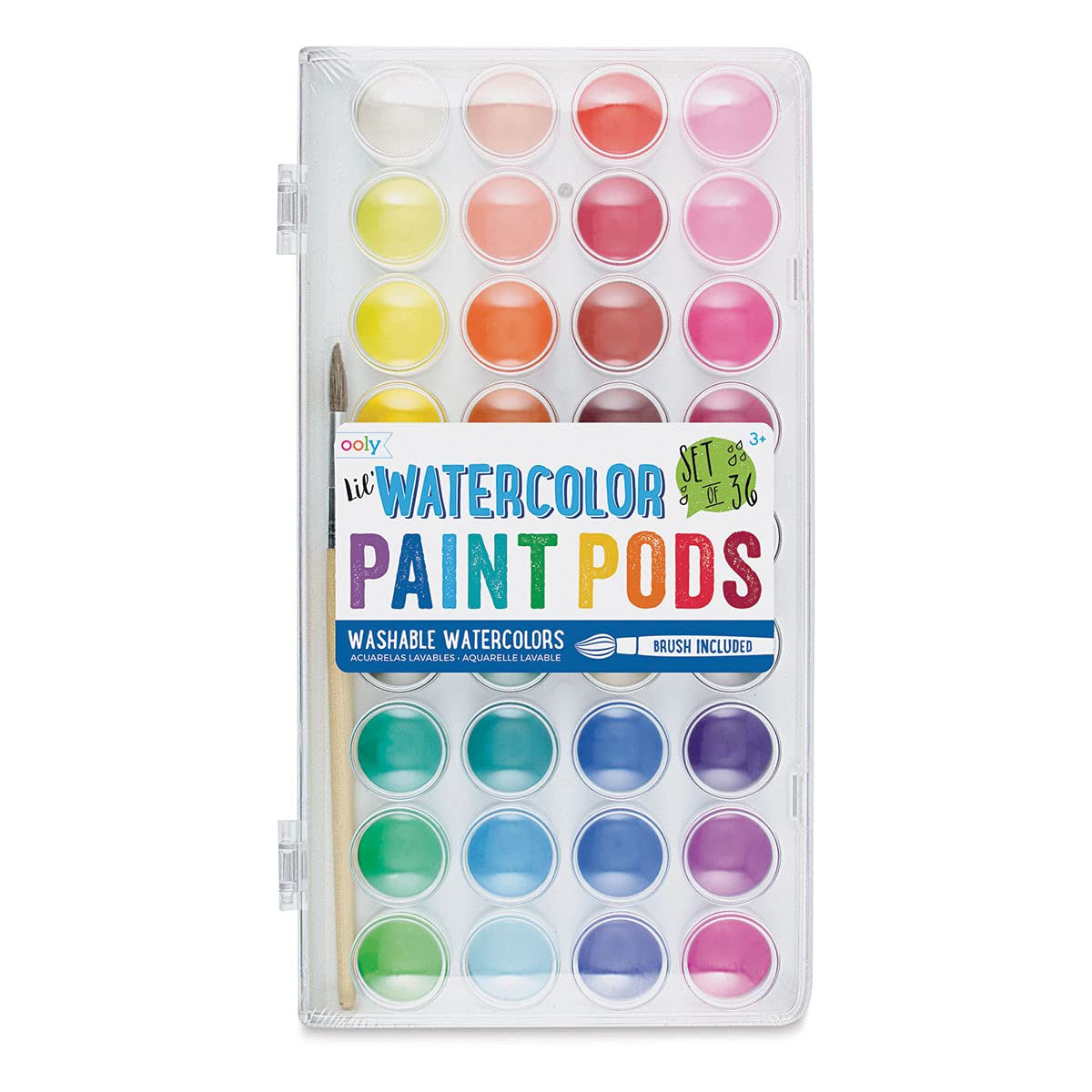 Ooly Lil' Watercolor Paint Pods - Set of 36