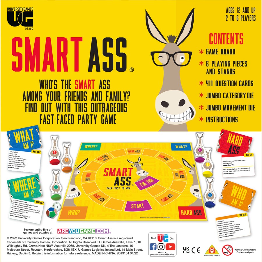Smart Ass Board Game - The Toy Station