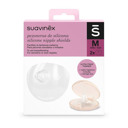 Suavinex Silicone Nipple Shields with Storage Box