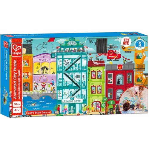 Hape Animated City Puzzle 49pc