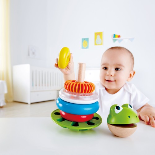Hape Frog Stacking Rings - The Toy Station