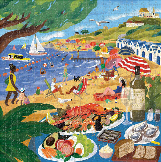 Eeboo Beach Umbrellas 1000pc - The Toy Station