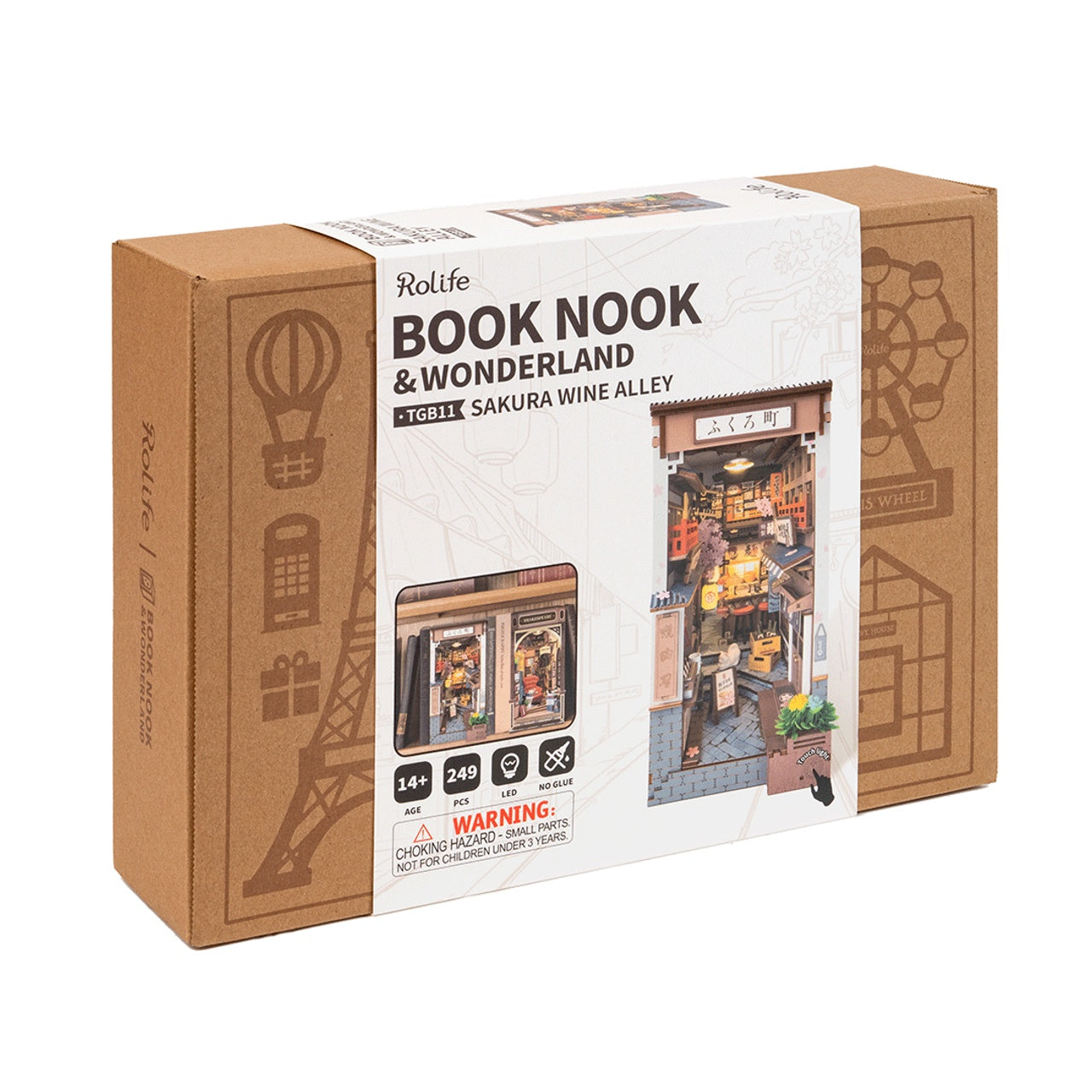 DIY Book End - Sakura Wine Alley - The Toy Station