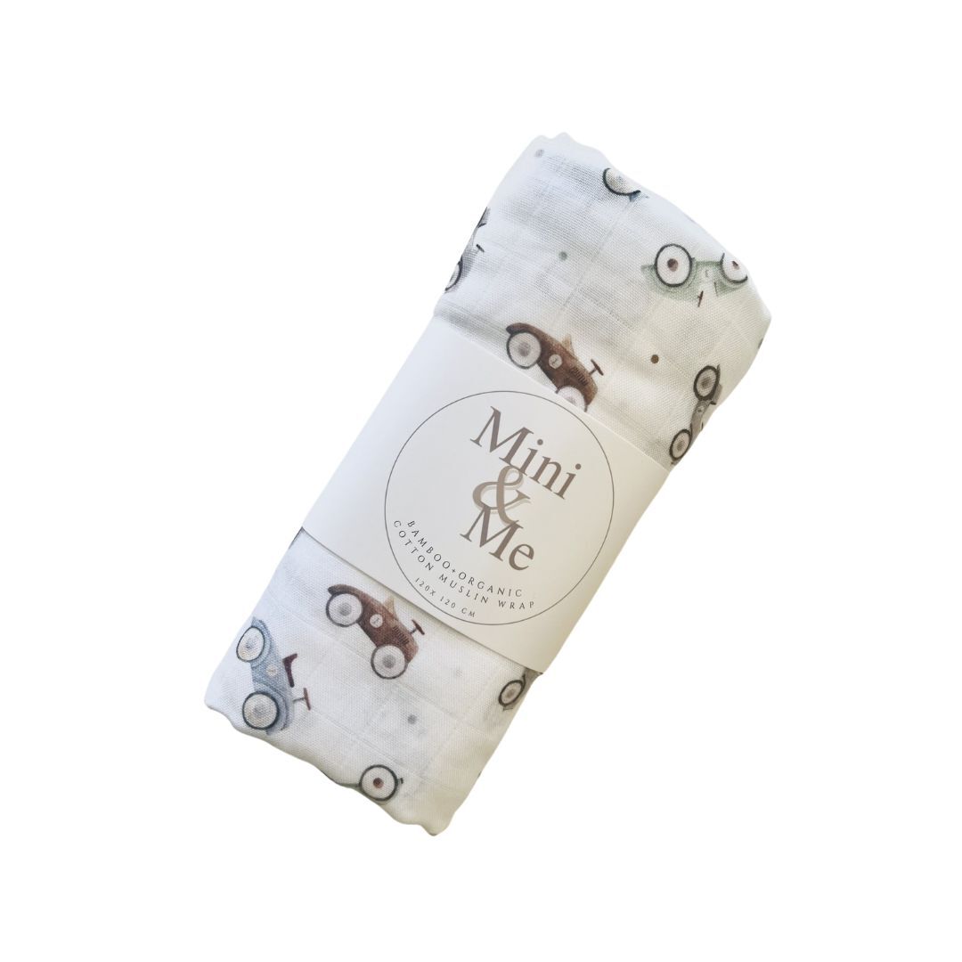 Mini & Me Bamboo Muslin Wrap - The Toy Station