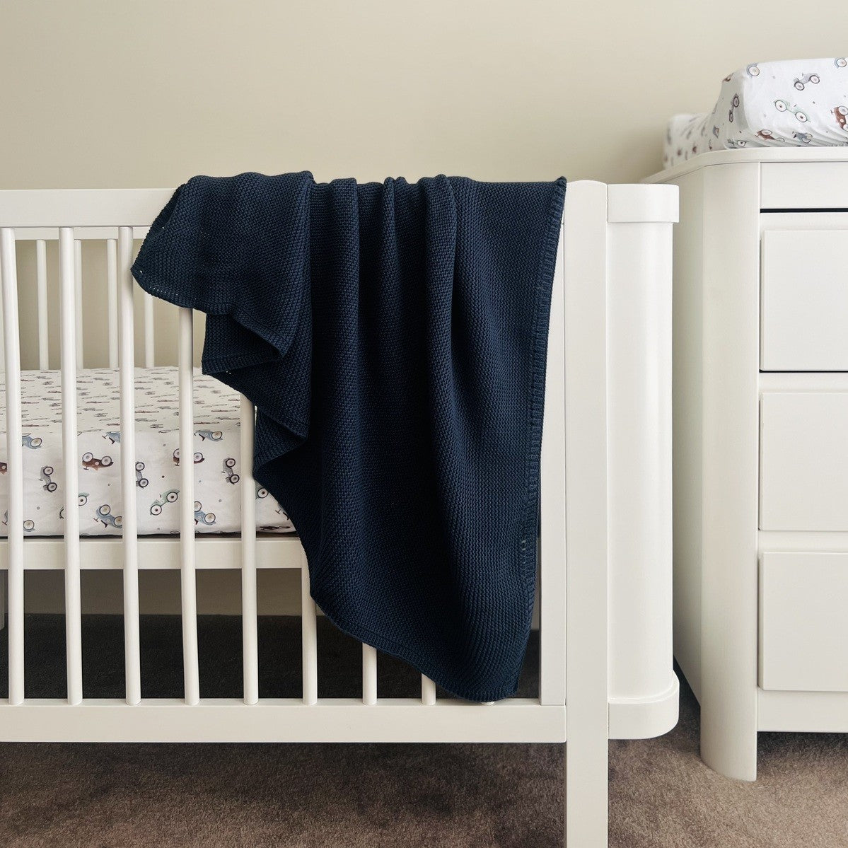Mini & Me Cable Baby Blanket - The Toy Station