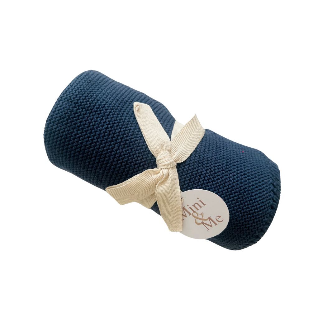 Mini & Me Cable Baby Blanket - The Toy Station