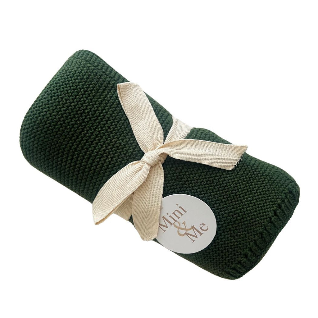 Mini & Me Cable Baby Blanket - The Toy Station