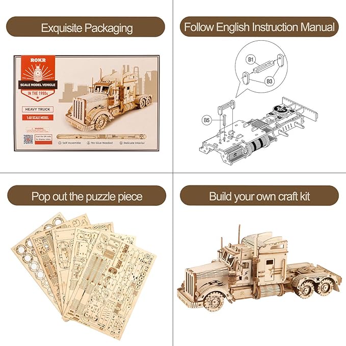 ROKR 1:40 Scale Model Heavy Truck - The Toy Station