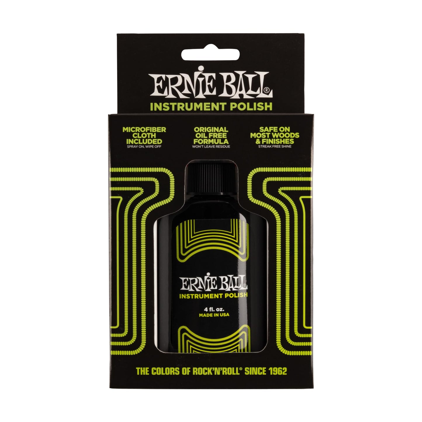 Ernie Ball Instrument Polish with Microfiber Polish Cloth