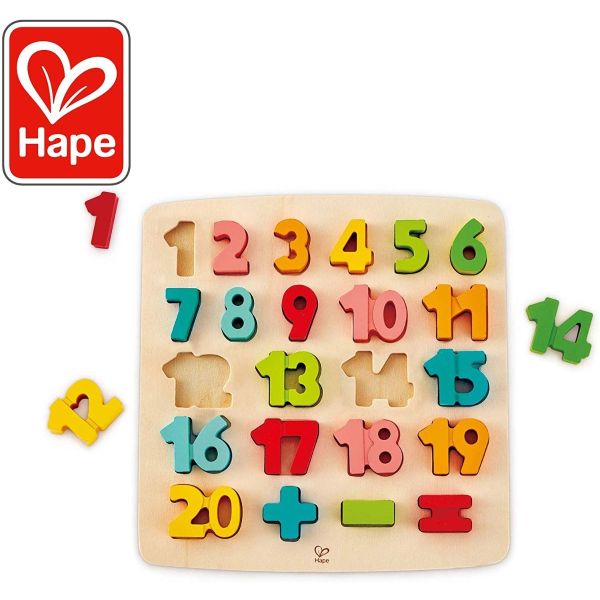 Hape Chunky Number Math Puzzle - The Toy Station