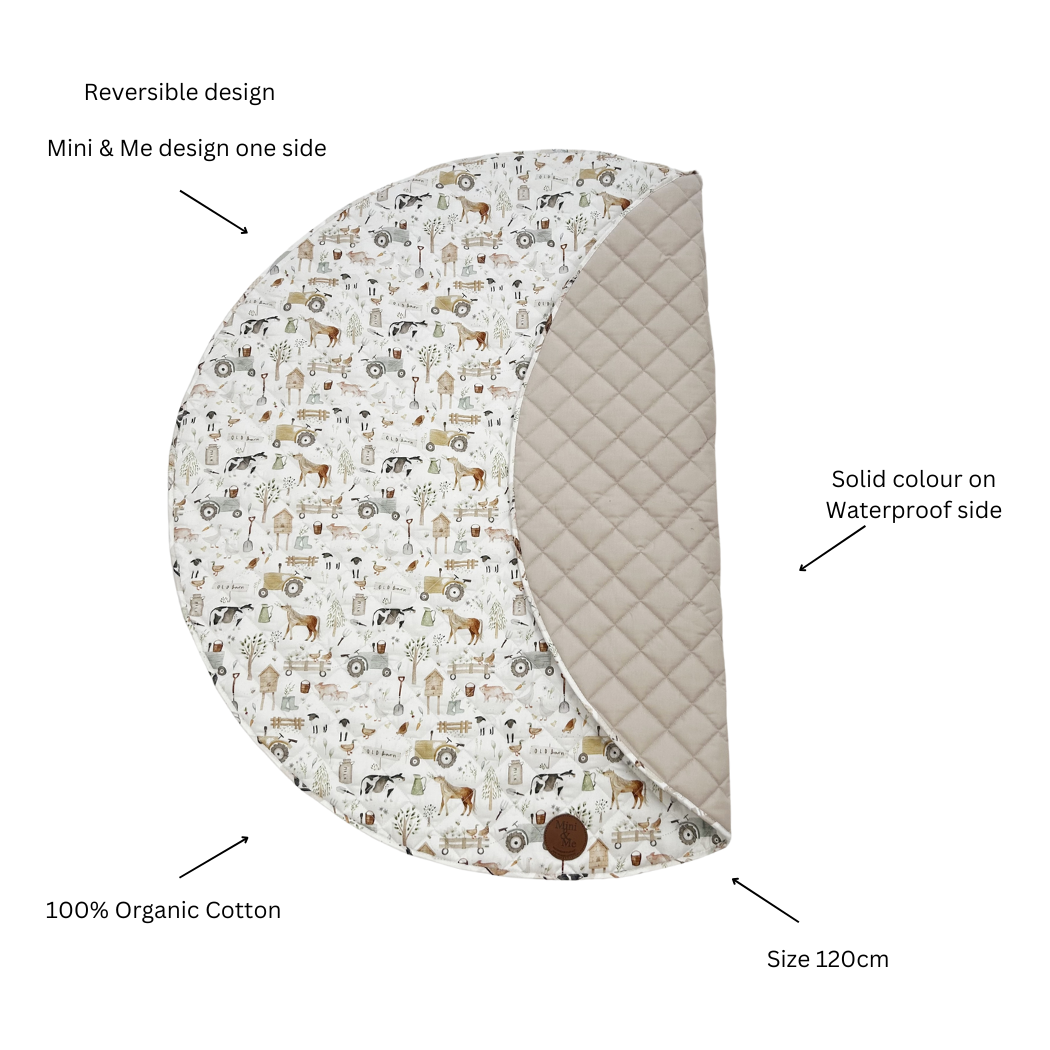 Mini & Me Padded Waterproof Mat 120cm - The Toy Station