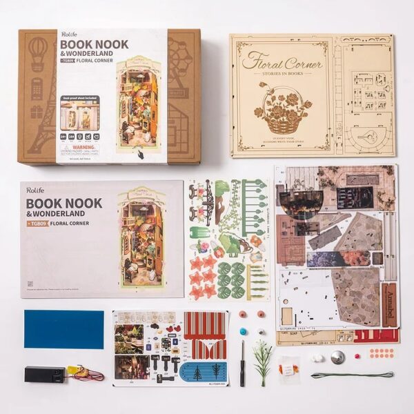 DIY Bookends Kit - Floral Corner - The Toy Station