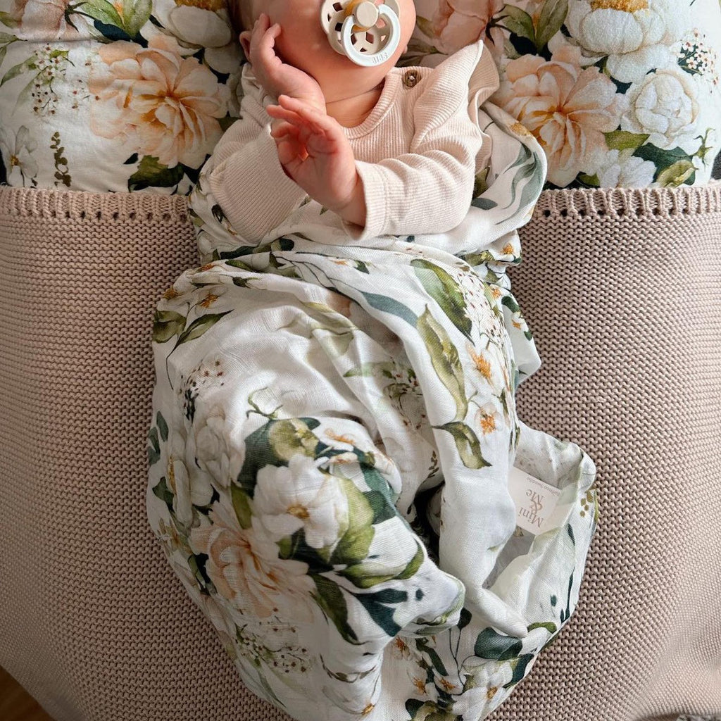 Mini & Me Bamboo Muslin Wrap - The Toy Station