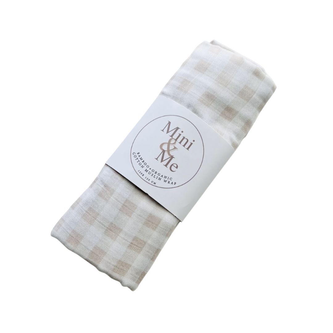 Mini & Me Bamboo Muslin Wrap - The Toy Station