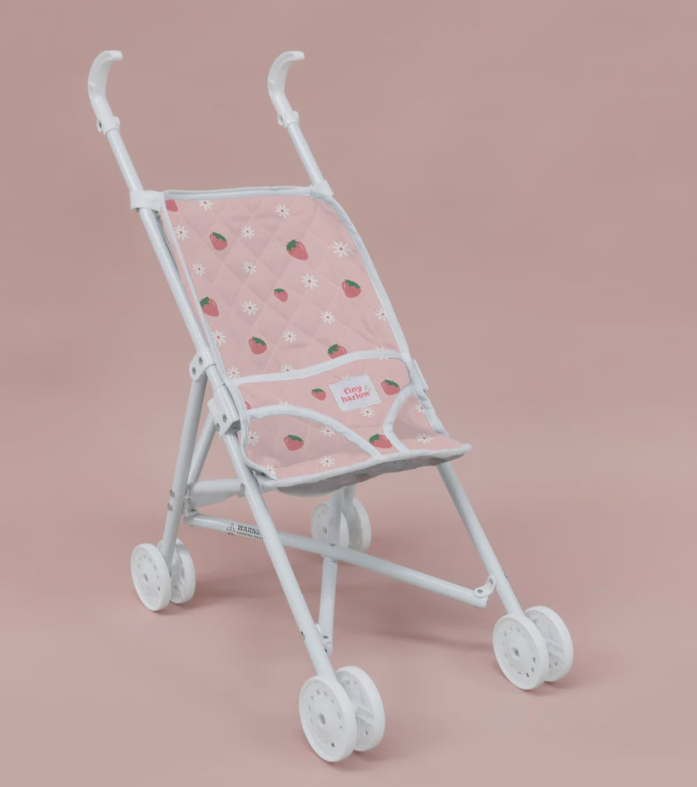 Tiny Harlow Folding Stroller - Strawberry Picnic - The Toy Station