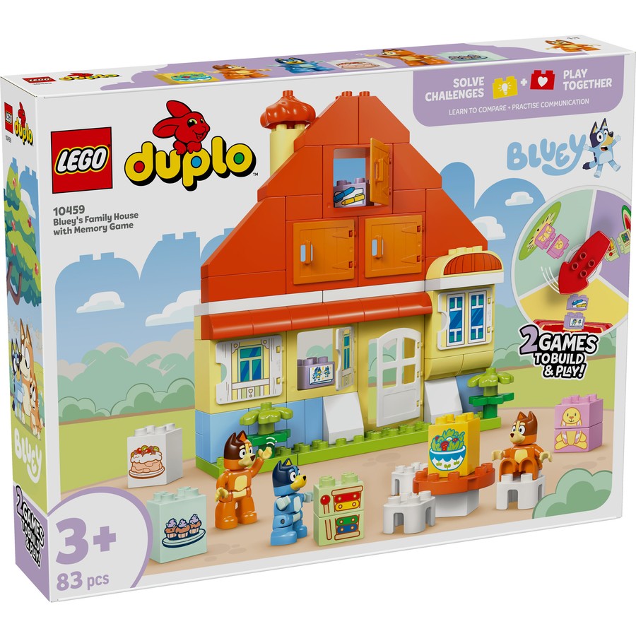 LEGO DUPLO Bluey's Family House with Memory Game 10459
