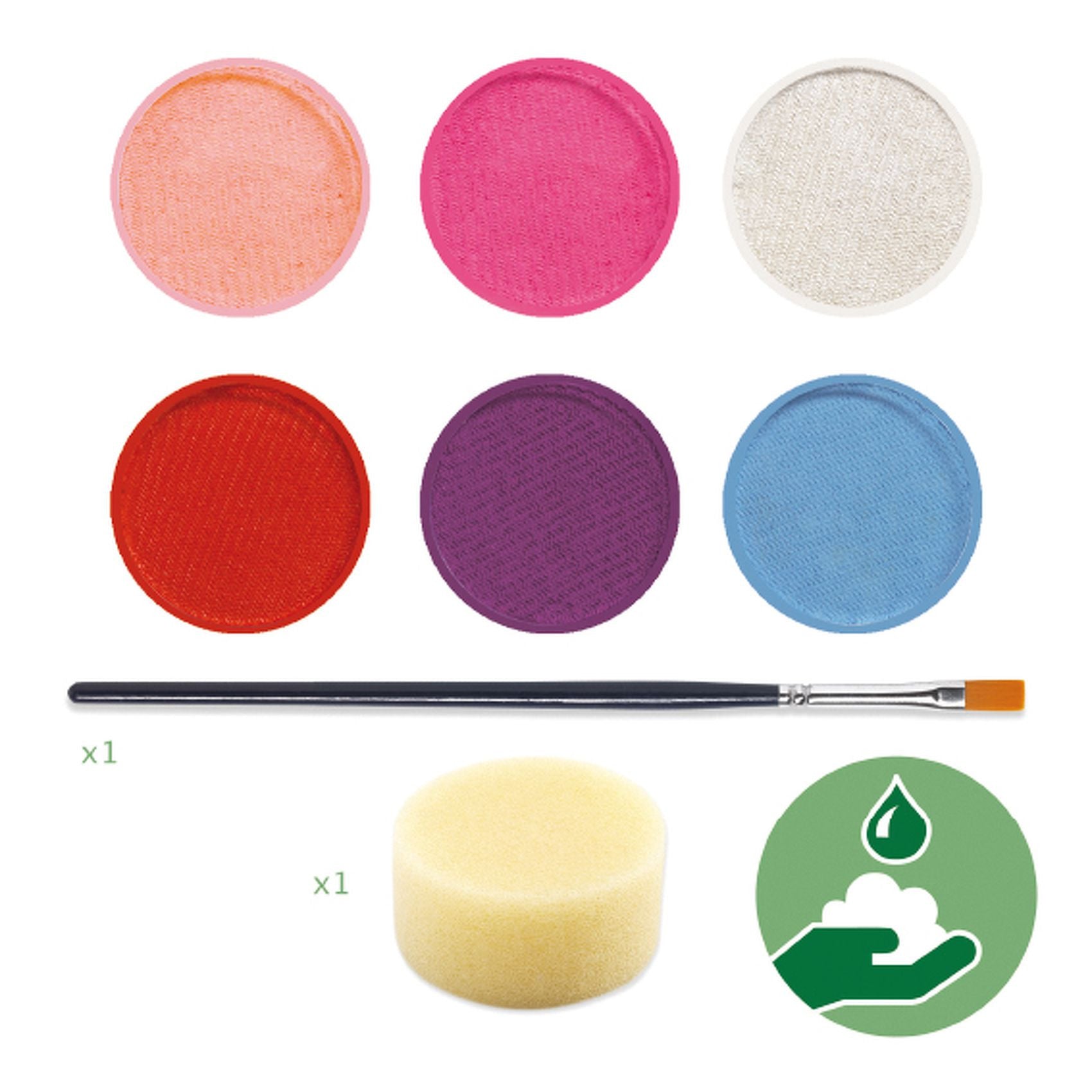 Djeco Face Paining Palette 6 Colours - The Toy Station