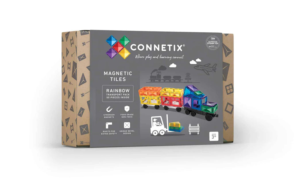 Connetix Rainbow Transport Pack 50pc - The Toy Station