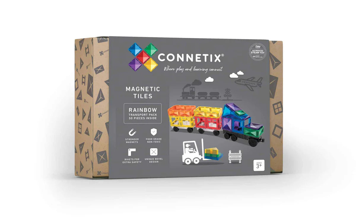 Connetix Rainbow Transport Pack 50pc - The Toy Station
