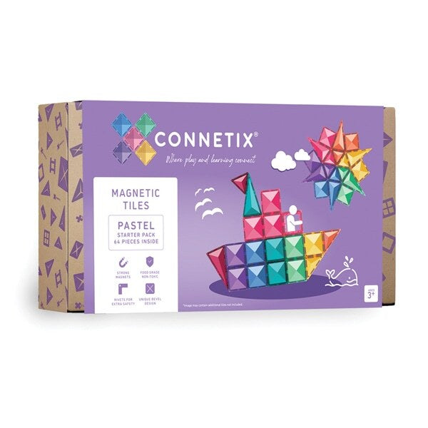 Connetix Pastel Starter Pack 64pc - The Toy Station