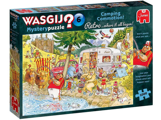 Wasgij 6 Mystery 1000pc Camping Commotion - The Toy Station