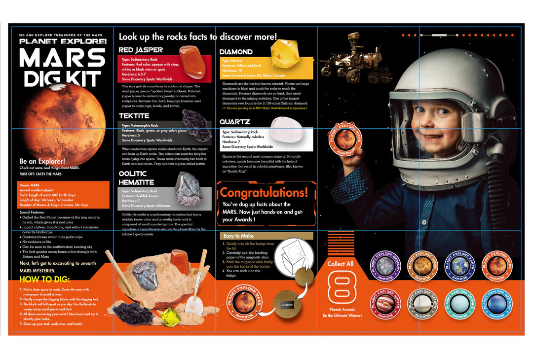 Planet Explore Mars Dig Kit - The Toy Station