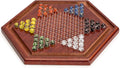 Wooden Chinese Checkers With Marbles - The Toy Station
