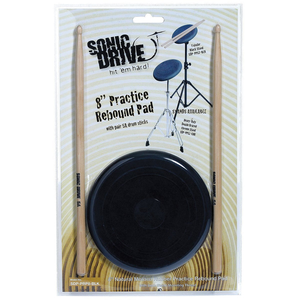 8" Inch Practice Rebound Pad W/Drumsticks - The Toy Station