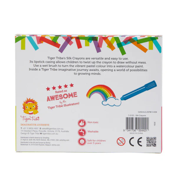 Silk 8 Crayons - The Toy Station