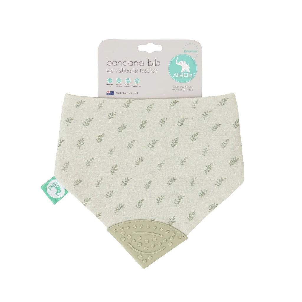 All4Ella Bandana Bib with Teether - The Toy Station