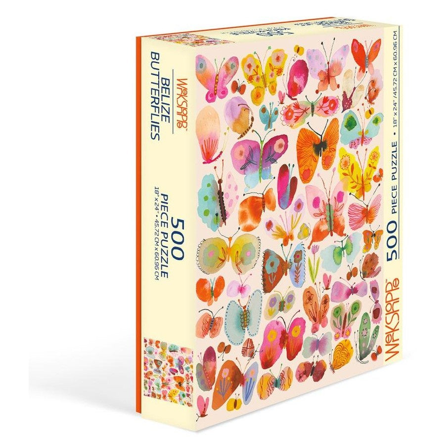 WerkShoppe 500pc Puzzle Belize Butterflies