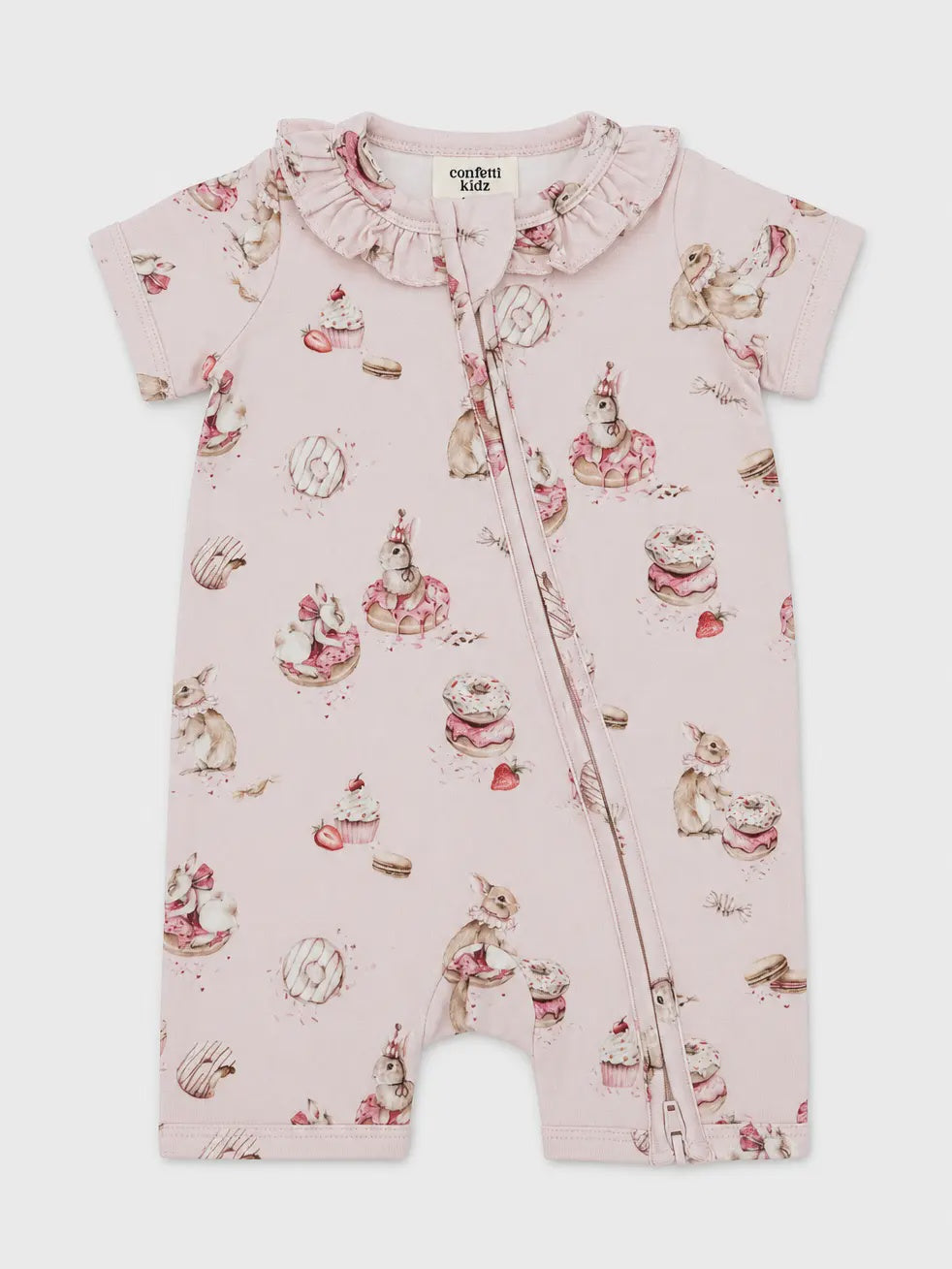 Sugar Bunnies | Zip Romper