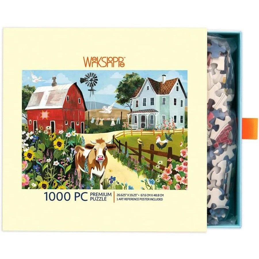 Werkshoppe Wildflower Farm 1000 Pc Puzzle