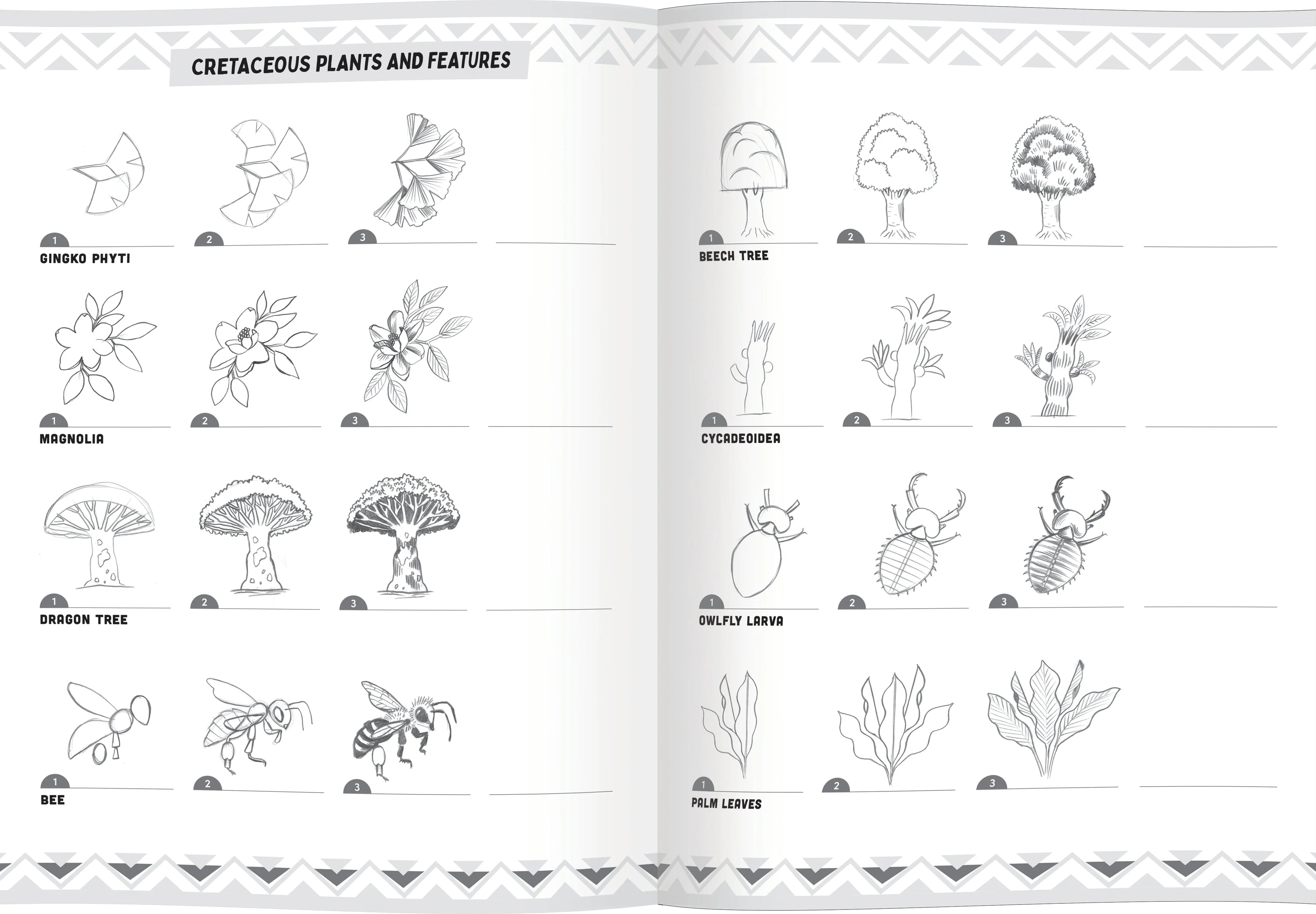 eeboo Learn To Draw Dinosaurs