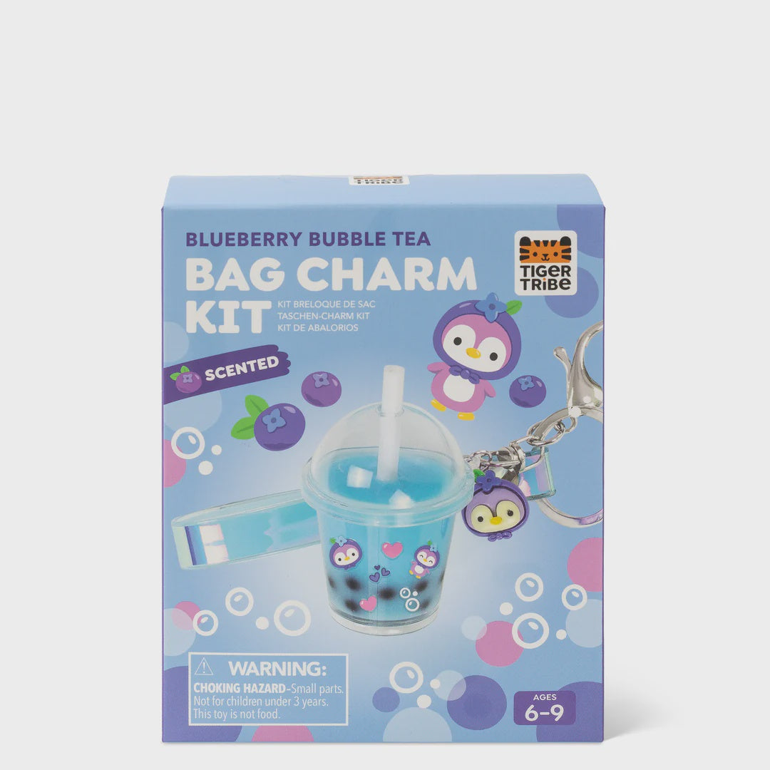 Bag Charm Kit - Blueberry Bubble Tea
