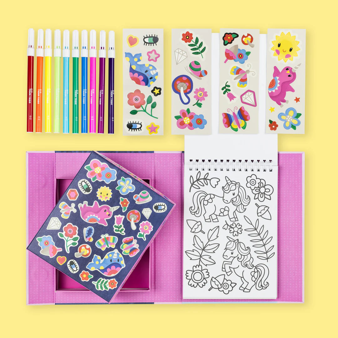 Tiger Tribe Colouring Set Magical Creatures - The Toy Station