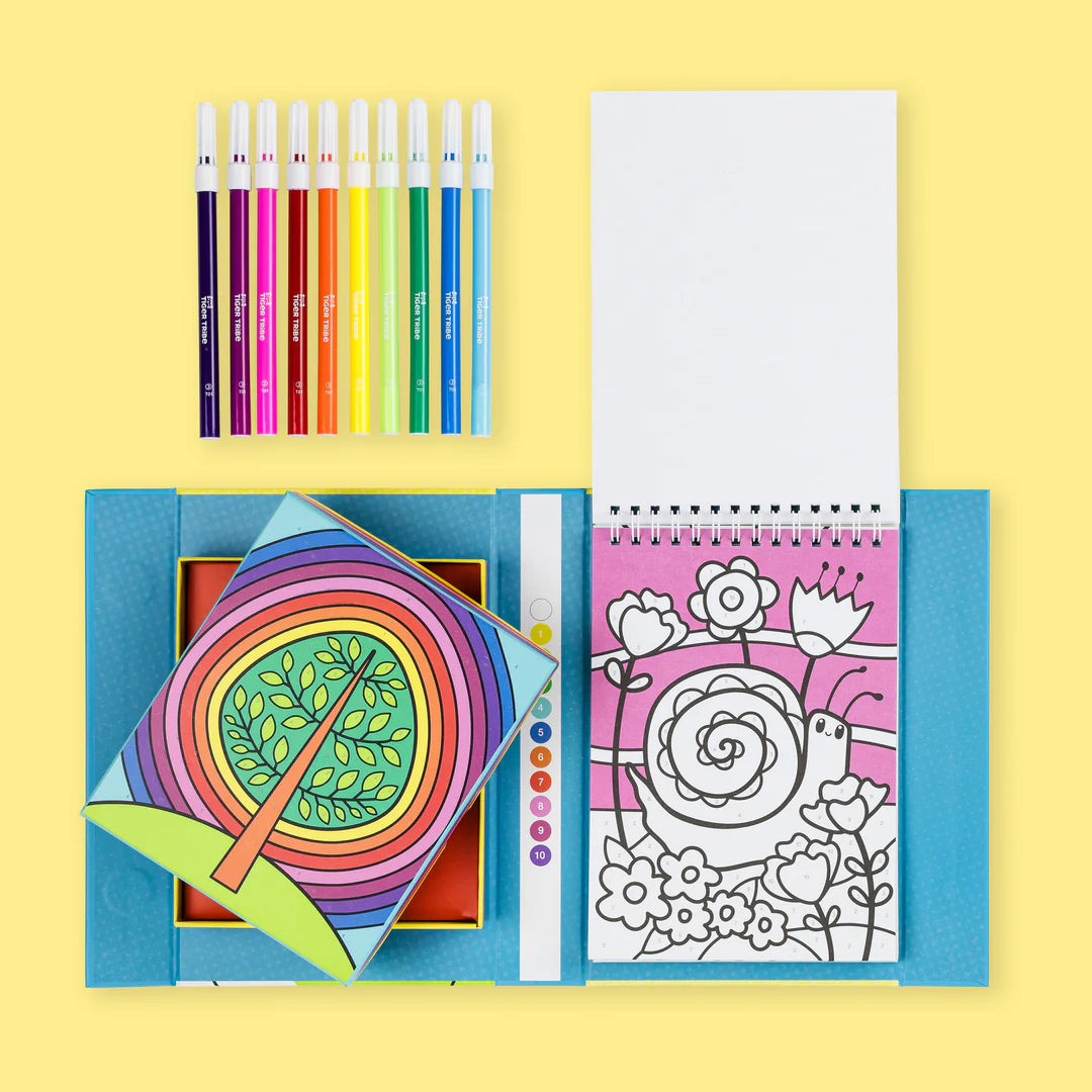 Colour By Number - Rainbow Garden - The Toy Station