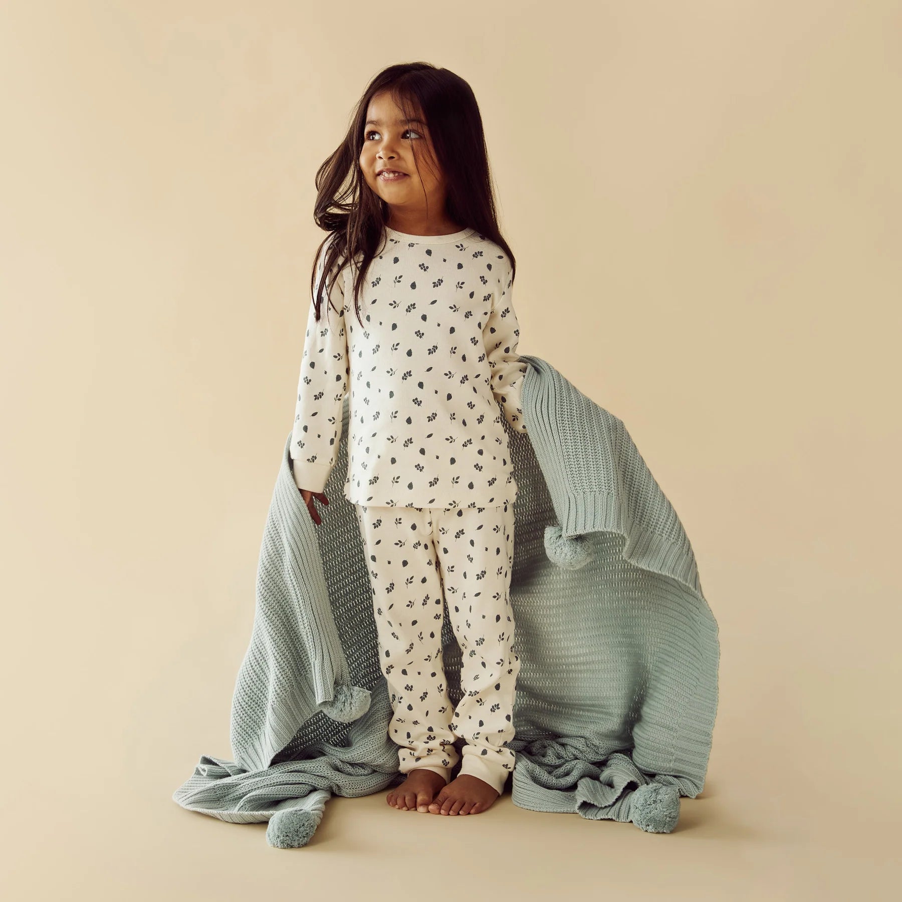 Wilson & Frenchy - Twilight Leaf Organic Long Sleeved Pyjamas - The Toy Station