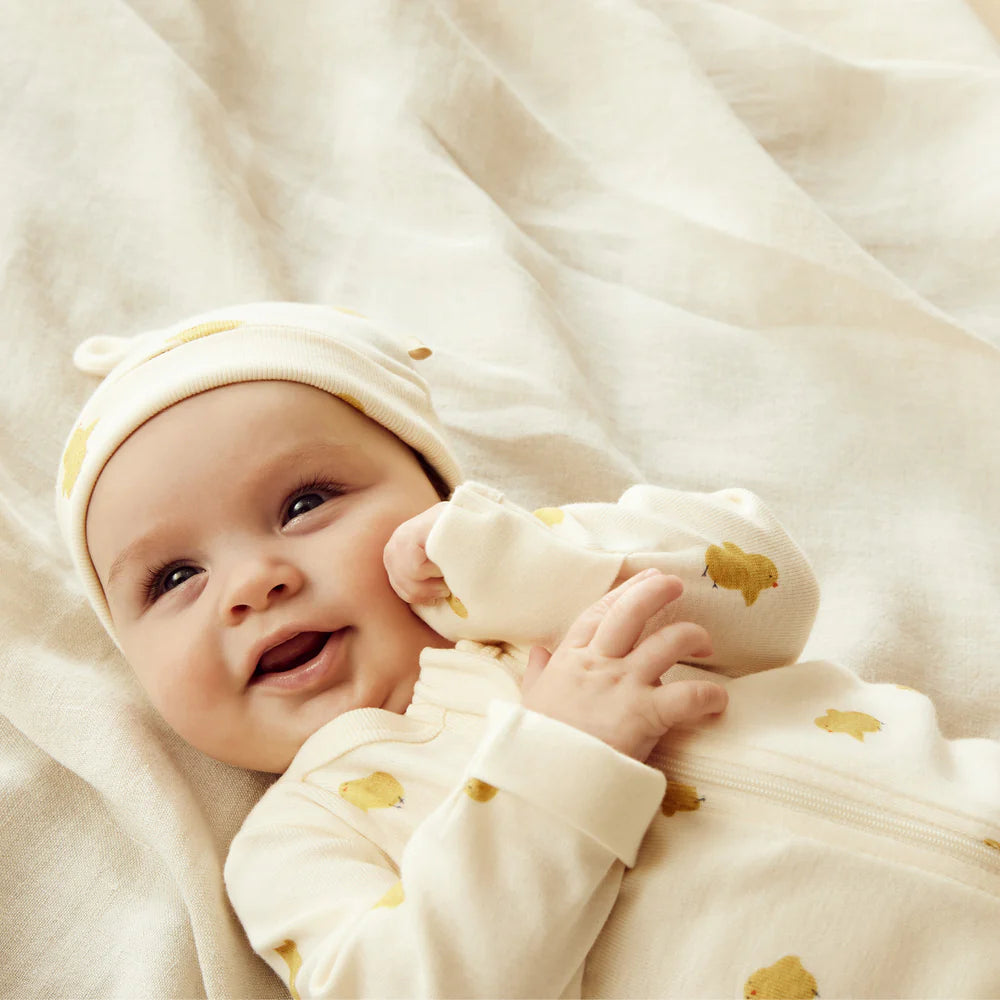 Little Chick Organic Zipsuit With Feet - The Toy Station