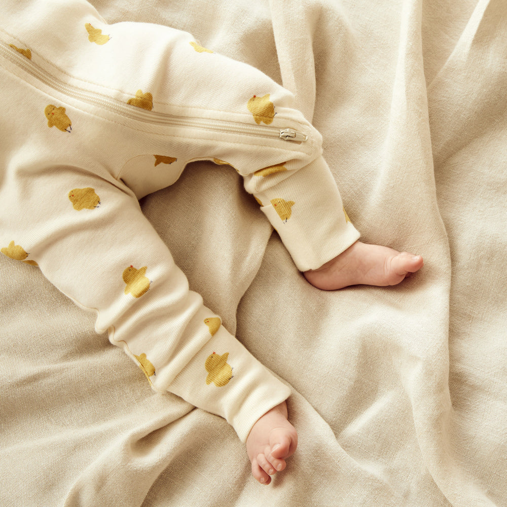 Little Chick Organic Zipsuit With Feet - The Toy Station